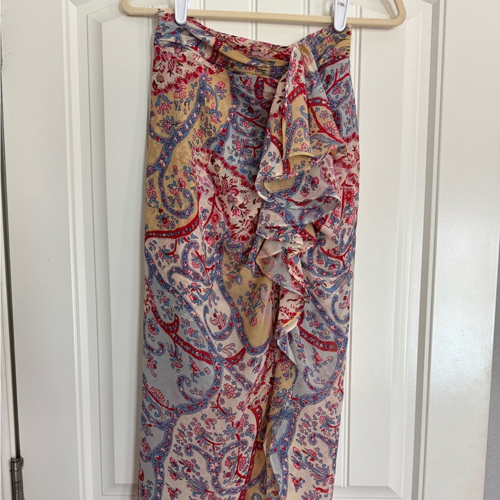 Veronica Beard Silk Kaydence Paisley Skirt - Size 2